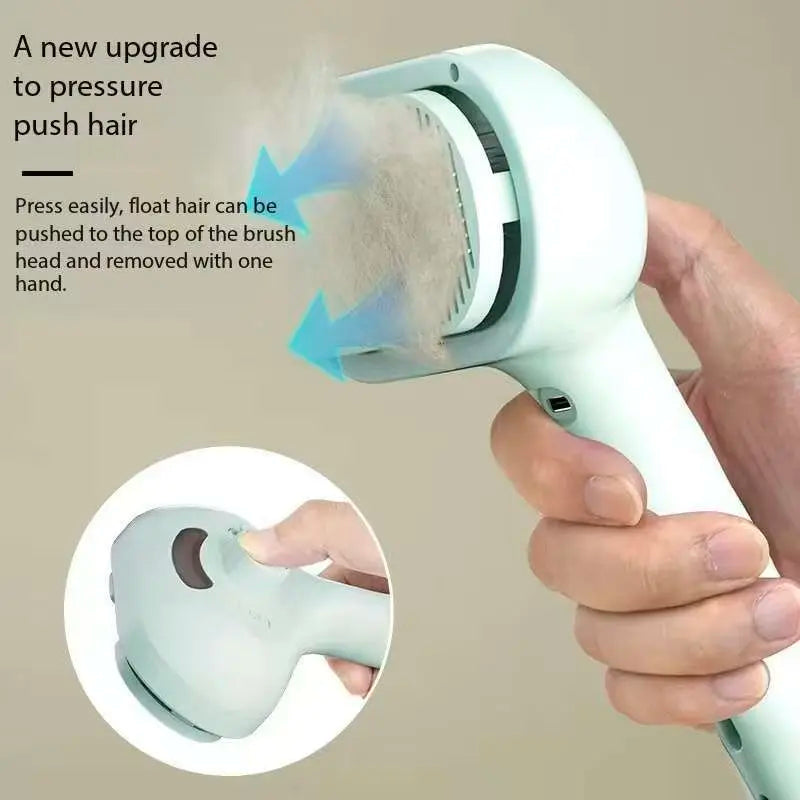 Pet Spray Comb Anti‑Floating Hair Brush, Dog Cat Grooming Needle Comb Massage Cleaning Hair Remover for Long & Short Hair Pets