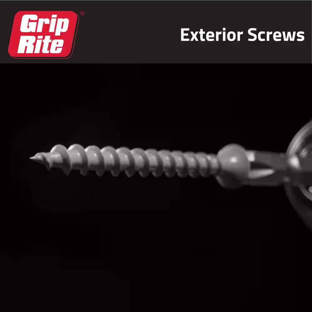 #8 X 1-1/4 In. #2 Phillips Bugle Head Coarse Thread Coated Exterior Wood Screws 1 Lb. Box