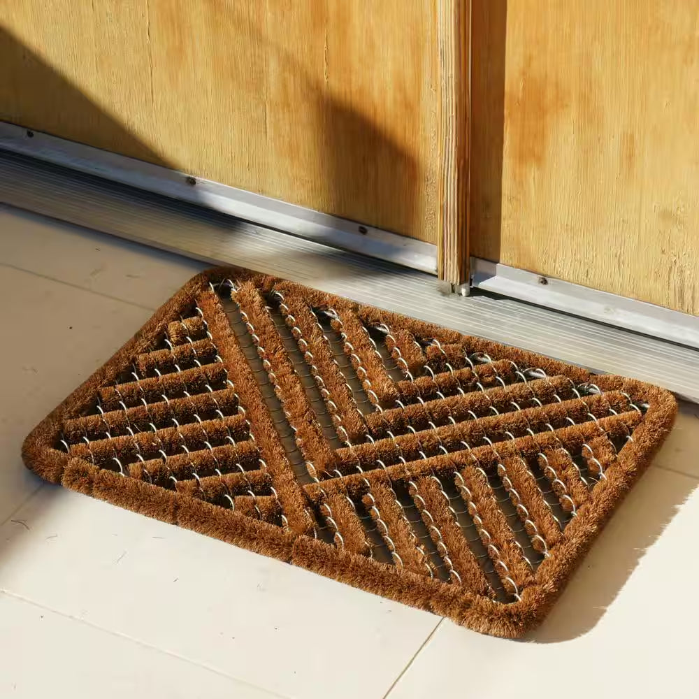Polygon All Weather 18 In. X 30 In. Coir Scraper Mat