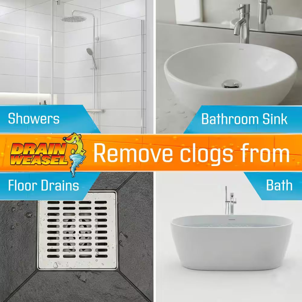 Hair Clog Tool Starter Kit for Drain Cleaning (3-Piece)