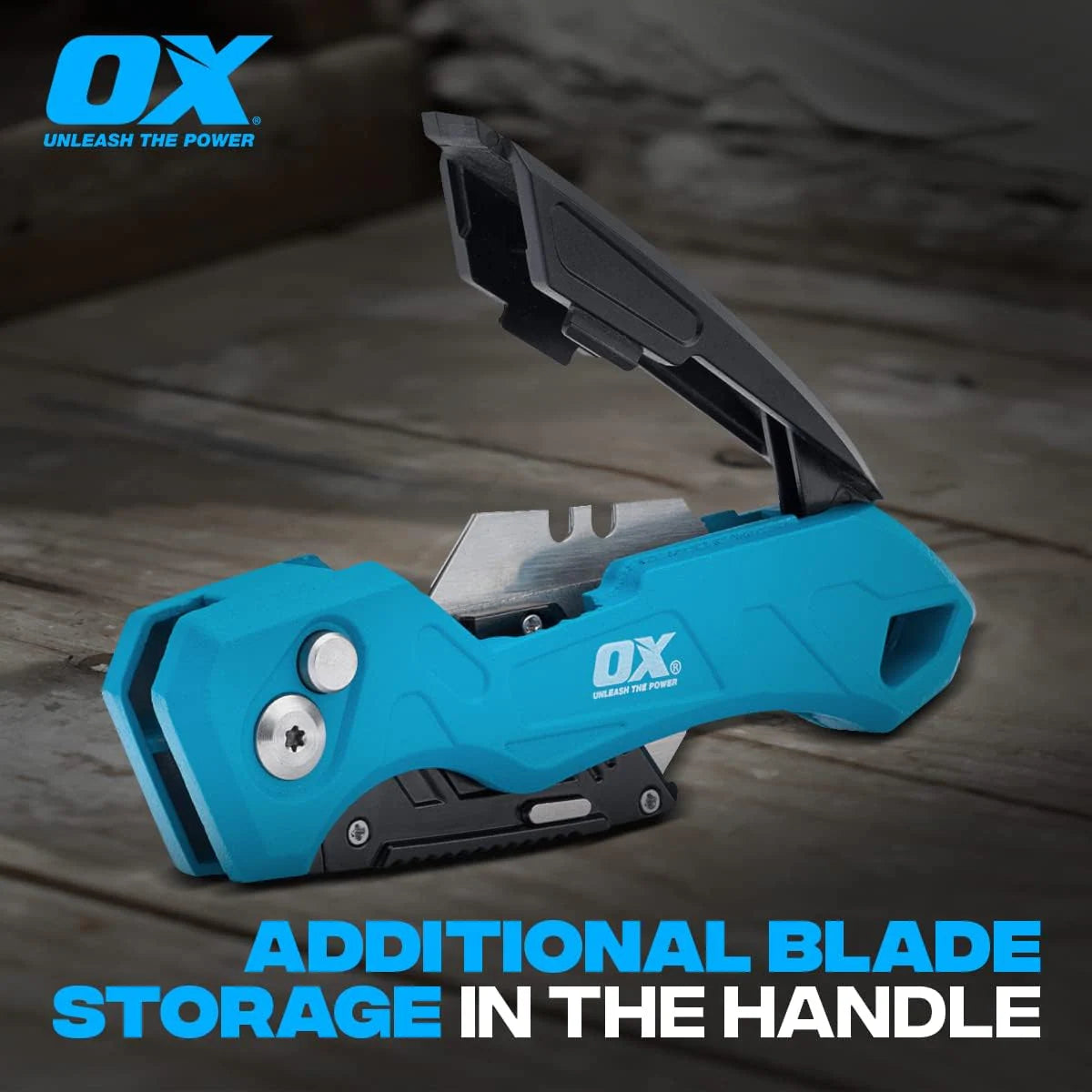 Blue Pro 0.6Mm 3 -Blade Folding Utility Knife with on Tool Blade Storage