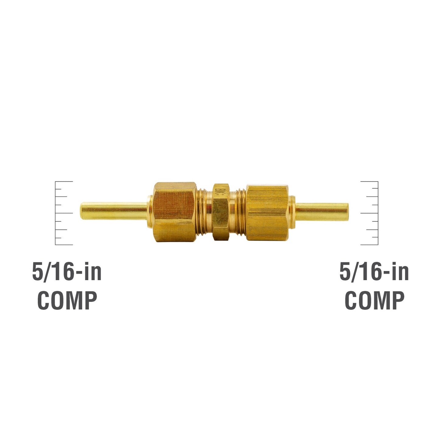 Brass 5/16-In Female X 5/16-In Female Union Fitting