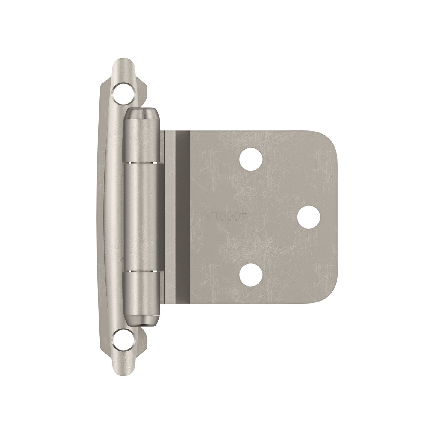 180-Degree Adjustable Overlay Surface Self-Closing Champagne Bronze Cabinet Hinge, 1 Pair(S) 2 -Pieces