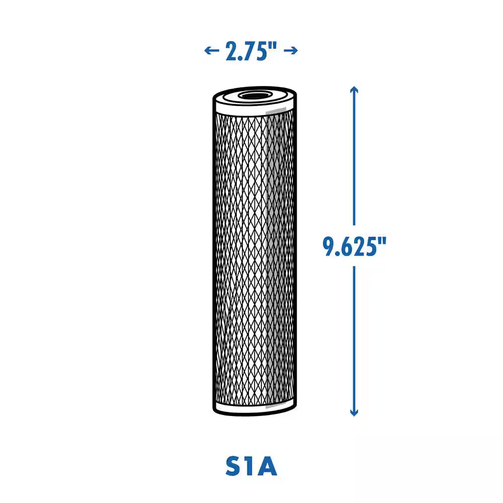 Universal 20-Micron Pleated Sediment Replacement Cartridge Water Filtration System