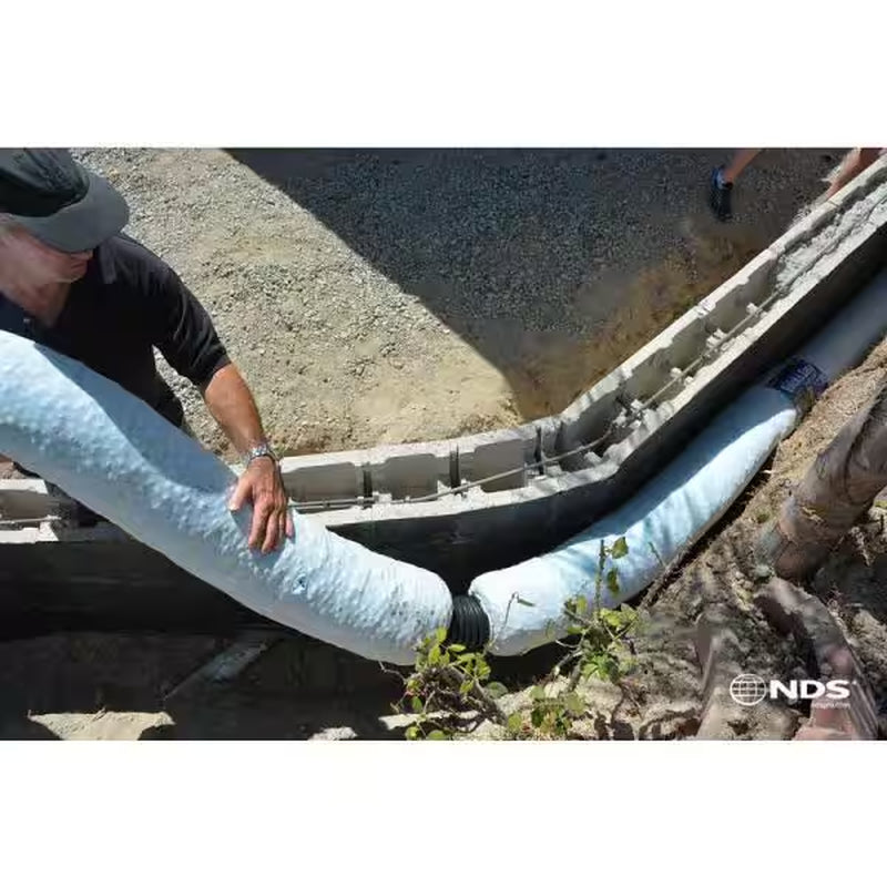 4 In. X 5 Ft. Ez-Drain Prefabricated French Drain with Pipe
