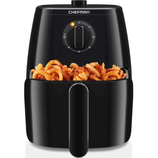 Chefman TurboFry 5 Qt. Air Fryer, Integrated 60-Min Timer for Healthy Cooking, Cook with 80% Less Oil, Adjustable Temperature