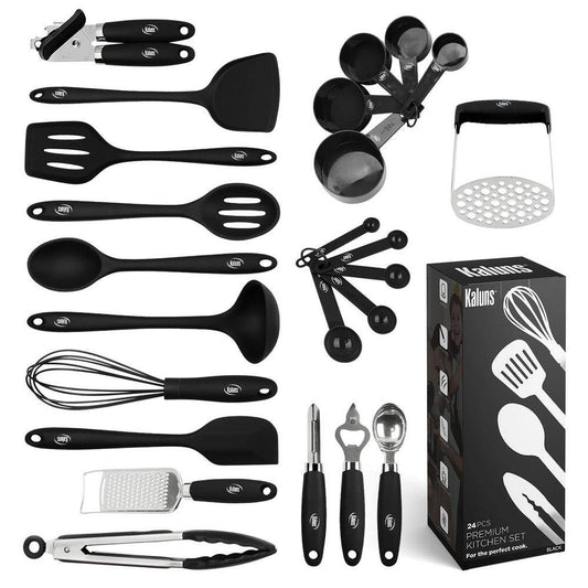 Kaluns  Silicone Back Kitchen Utensil (Set of 24)