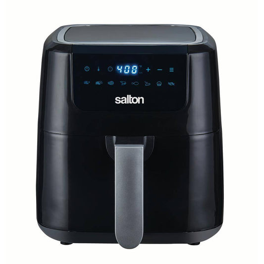 Salton 5.28 qt. Black Digital Air Fryer XL