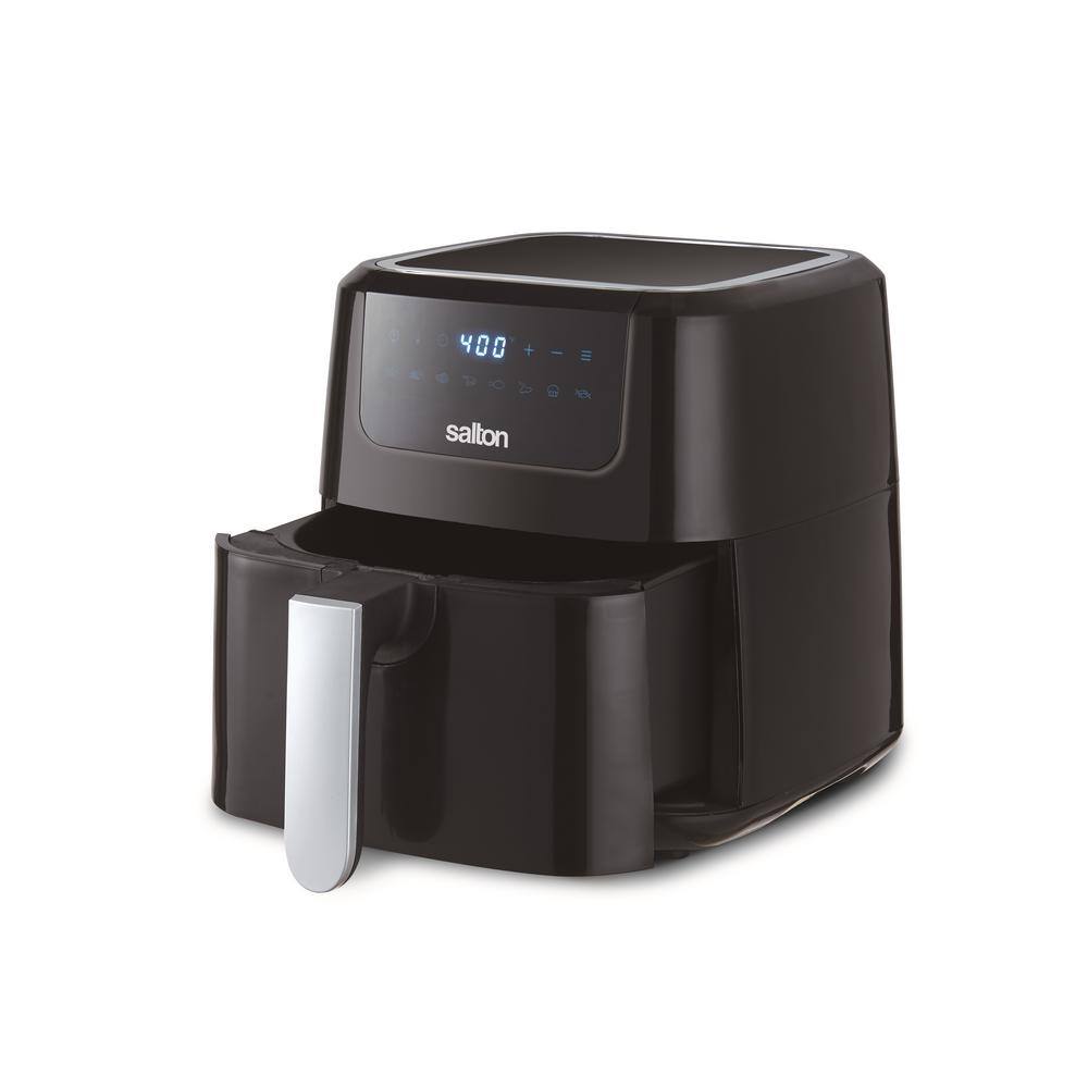 Salton 5.28 qt. Black Digital Air Fryer XL