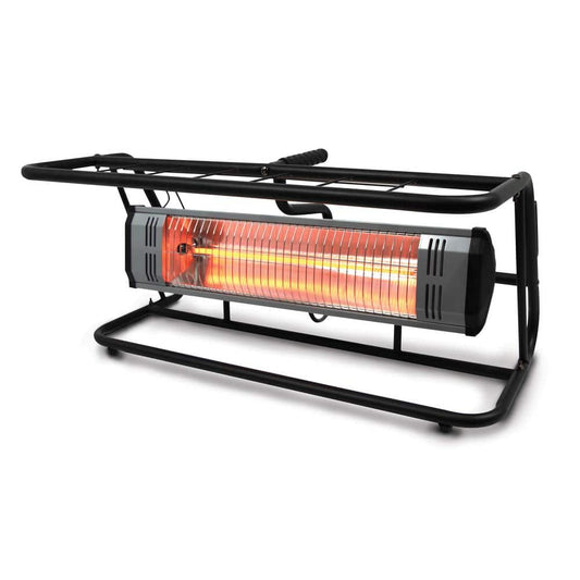 Heat Storm Tradesman 1,500-Watt Outdoor Electric Infrared Quartz Portable Space Heater with Roll Cage and Wall/Ceiling Mount