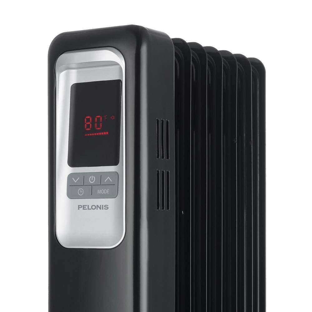 Pelonis 1,500-Watt Digital Electric Oil-Filled Radiant Portable Space Heater