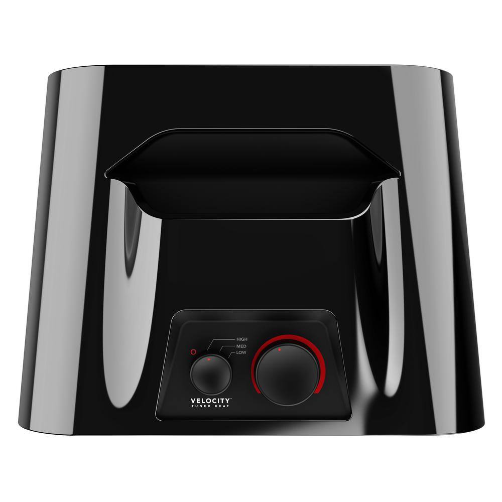Vornado Velocity 3 Whole Room 1500-Watt 5118 BTU Electric Space Fan Heater, Adjustable Thermostat and Safety Features, Black
