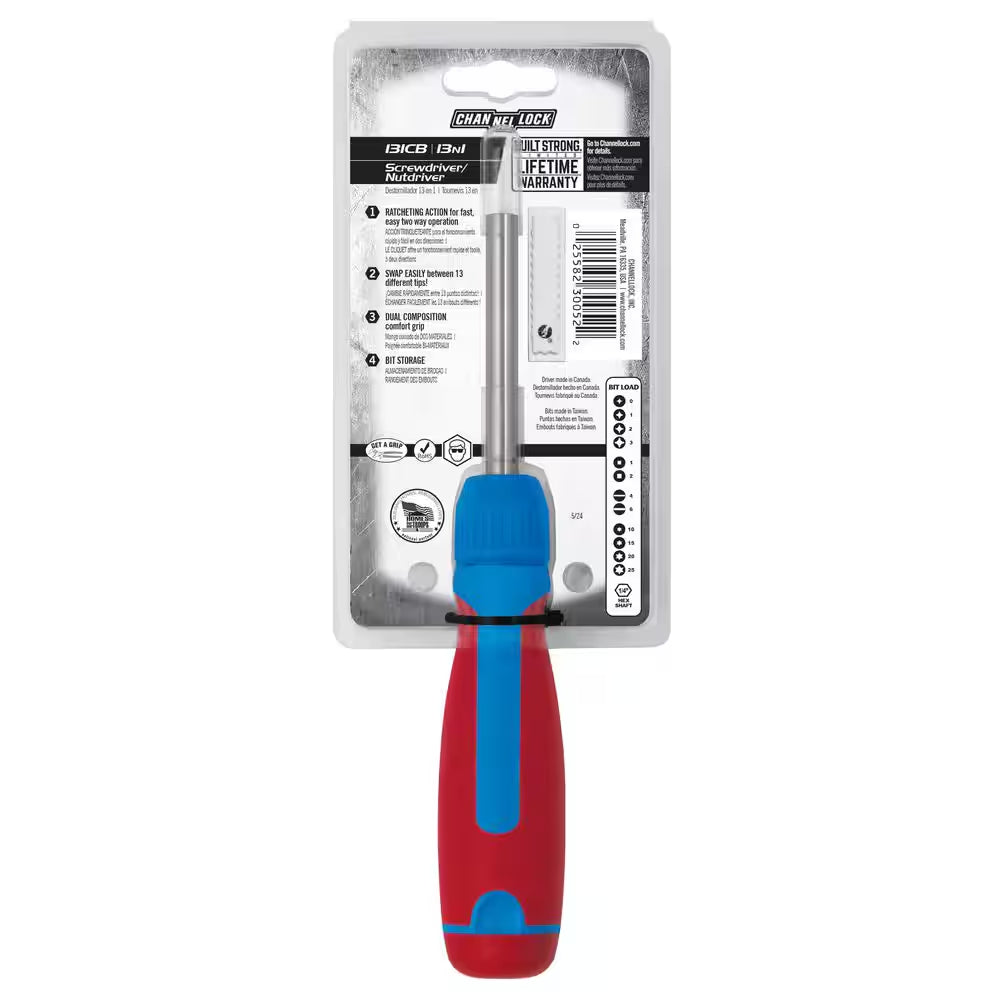 13 N' 1 Racheting Screwdriver, CODE BLUE at Grip