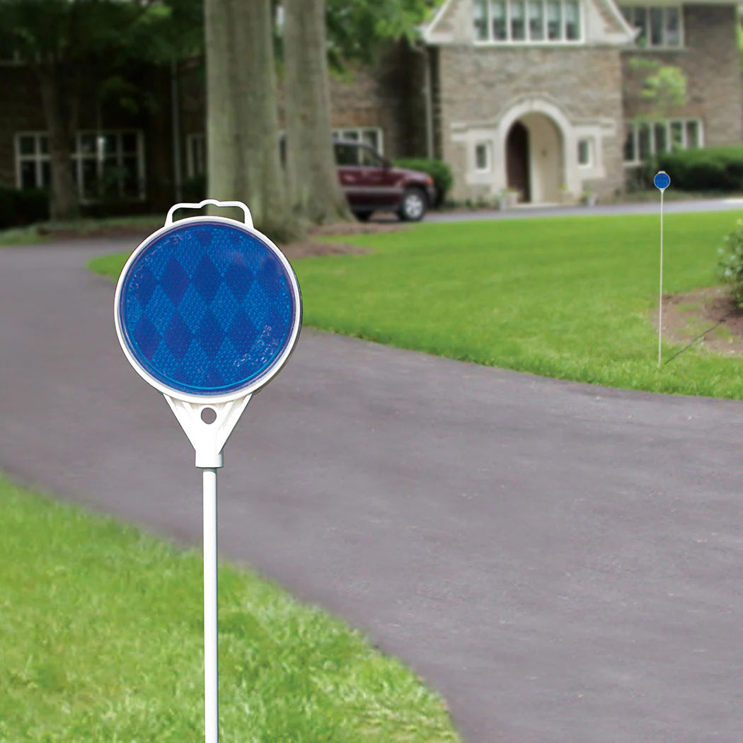 48-In Blue Driveway Marker