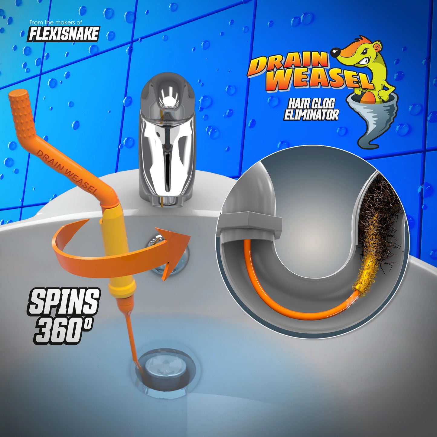 Drain Weasel Plastic Drain Snake