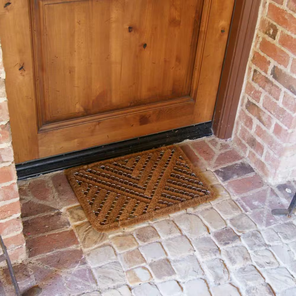 Polygon All Weather 18 In. X 30 In. Coir Scraper Mat