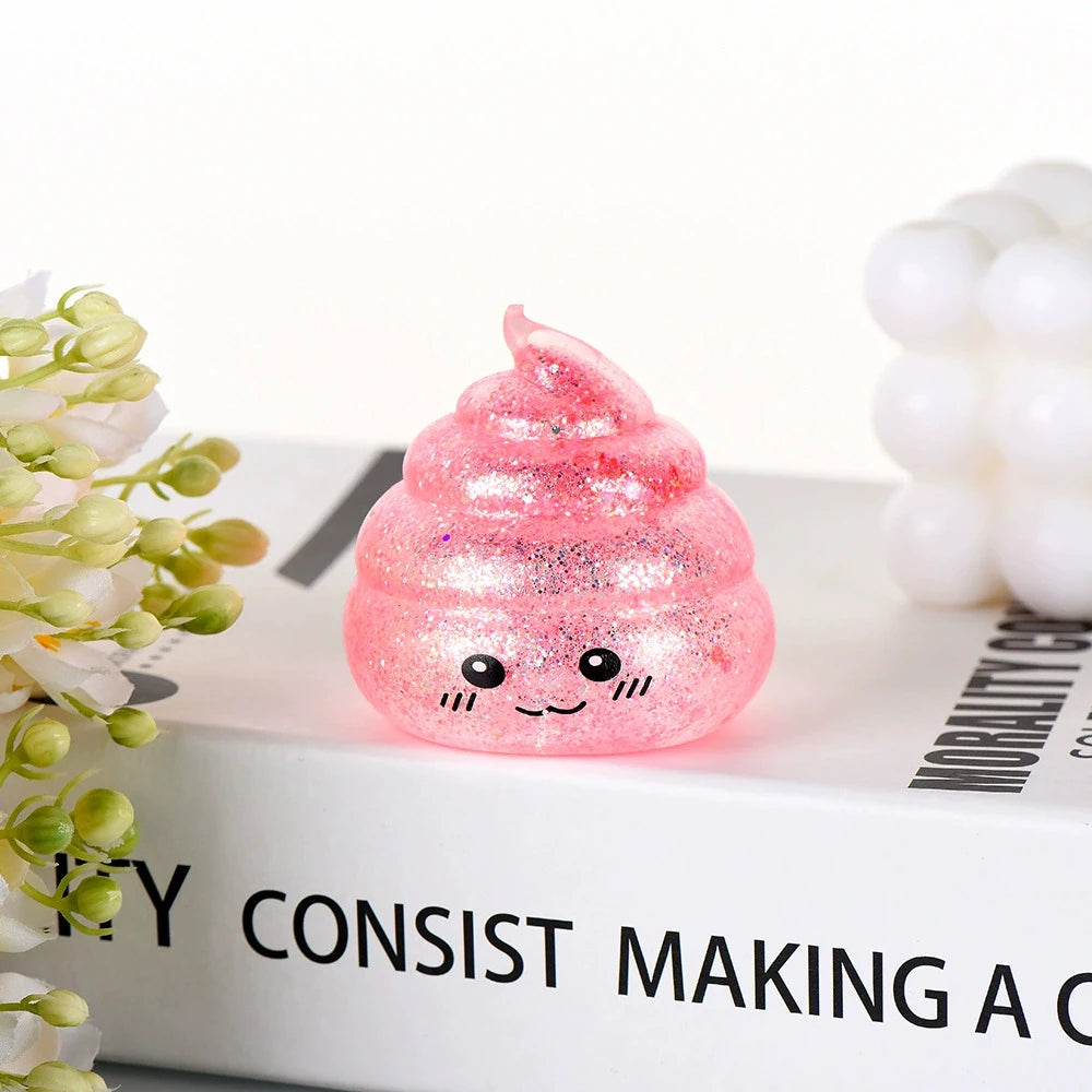 Novelty Squishy Poo Stress Ball Squishies Toys Maltose Funny Stretch Squeeze Fidget Toys for Adults Stress Relief Prank Gift