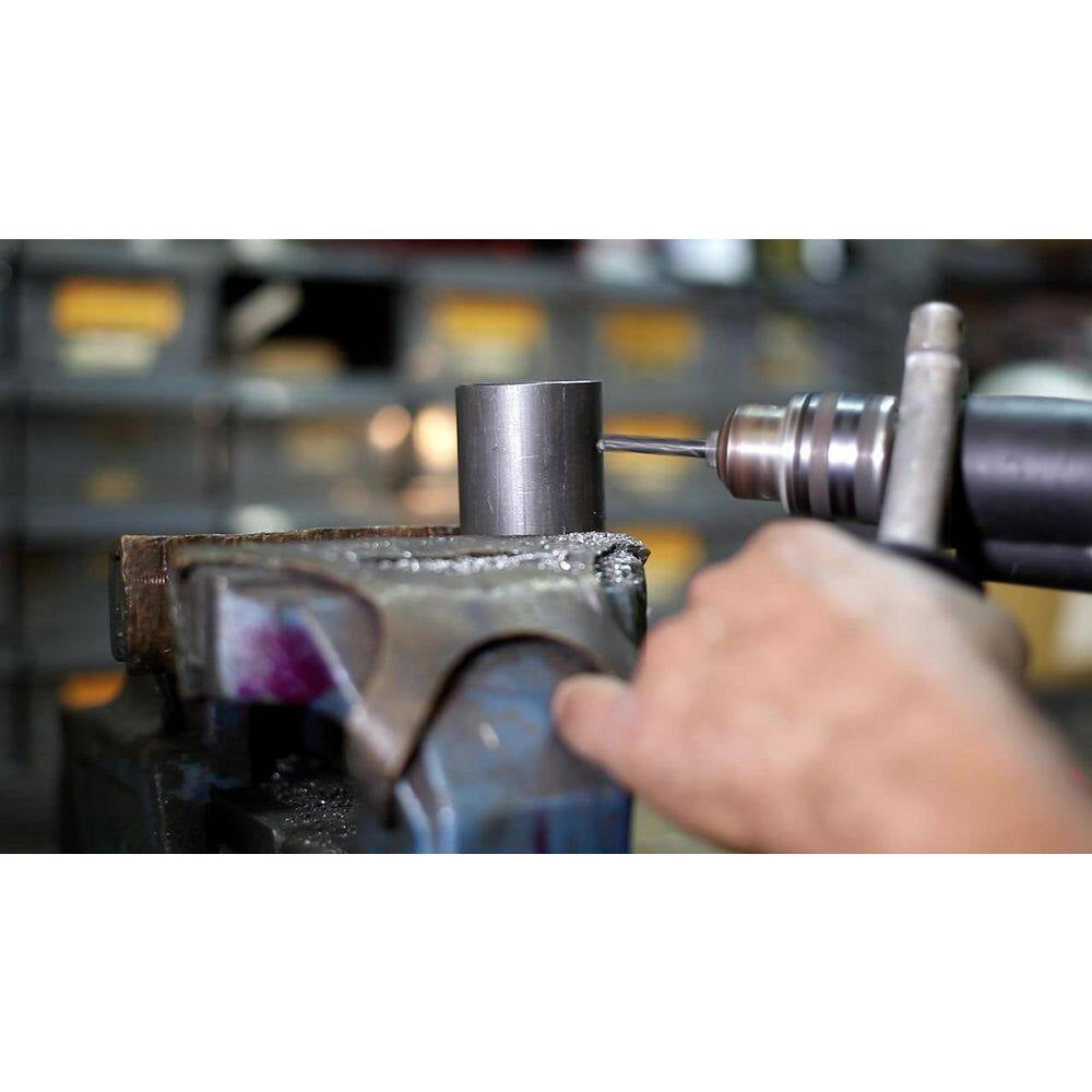 35/64 In. High Speed Steel Black Oxide Reduced Shank Drill Bit with 1/2 In. Shank