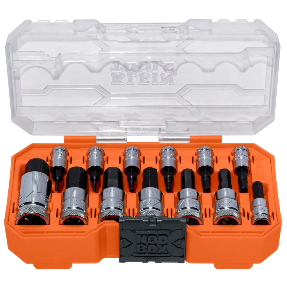 Knurled Hex Bit Socket Set, Metric, 13-Piece