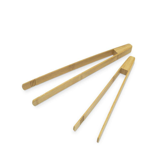 Cook Pro 2-Pc 10 in. Plus 12 in. Eco-Friendly Asian Bamboo Tongs