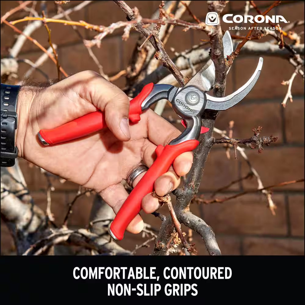 Dualcut 3 In. High Carbon Steel Blade with Full Steel Core Handles Bypass Hand Pruner