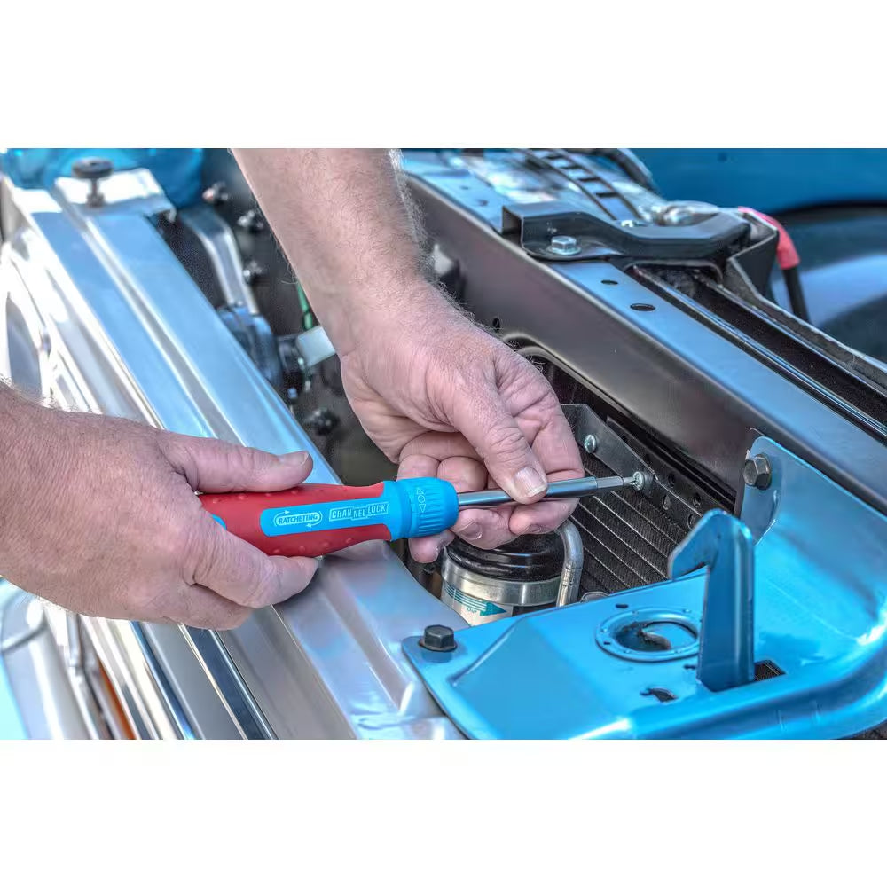 13 N' 1 Racheting Screwdriver, CODE BLUE at Grip