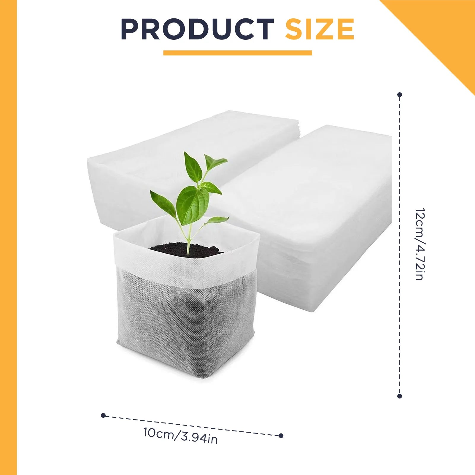 100Pcs Disposable Plant Nursery Bag Great Water Retention Plant Nursery Bag for Improving Plants Survival Rate