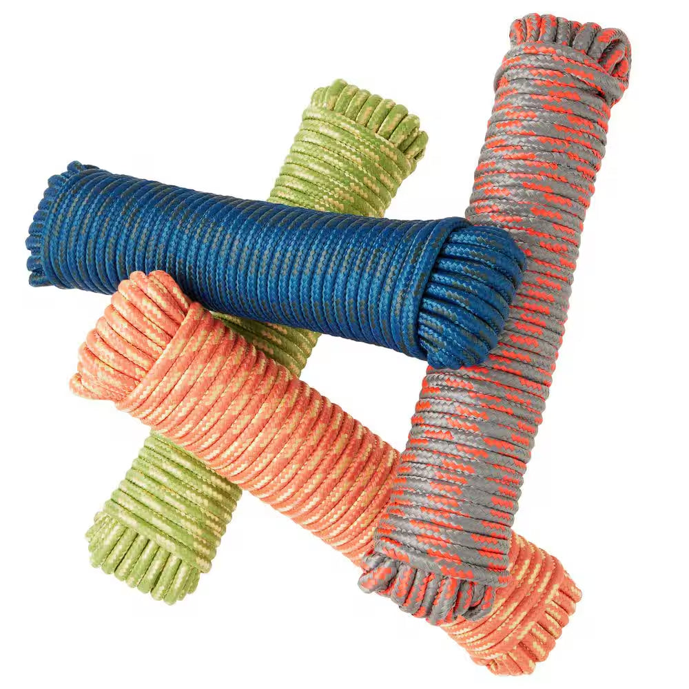 3/8 In. X 100 Ft. Diamond Braid Polypropylene Rope (1 Color per Each Order)