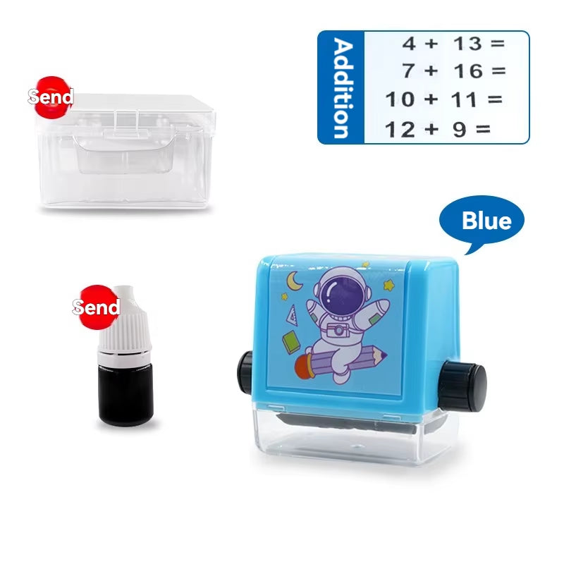 Addition and Subtraction Roller Stamps Multiplication and Division Exercise Questions Math Stamps Elementary School Mental Ari
