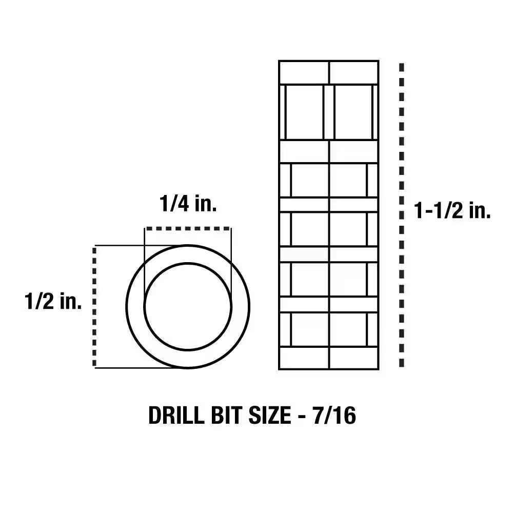 1/4 In. X 1-1/2 In. Zinc-Alloy Long Lag Shield (20-Piece)