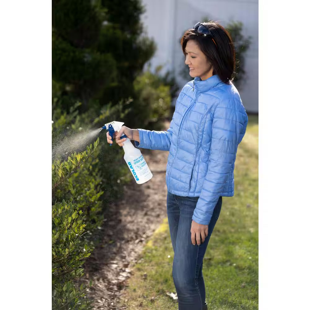 32 Oz. Heavy Duty Pro All Purpose Spray Bottle; Refillable Bottle with Adjustable Nozzle