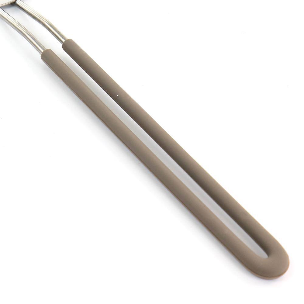 MARTHA STEWART Stainless Steel Slotted Spatula in Gray