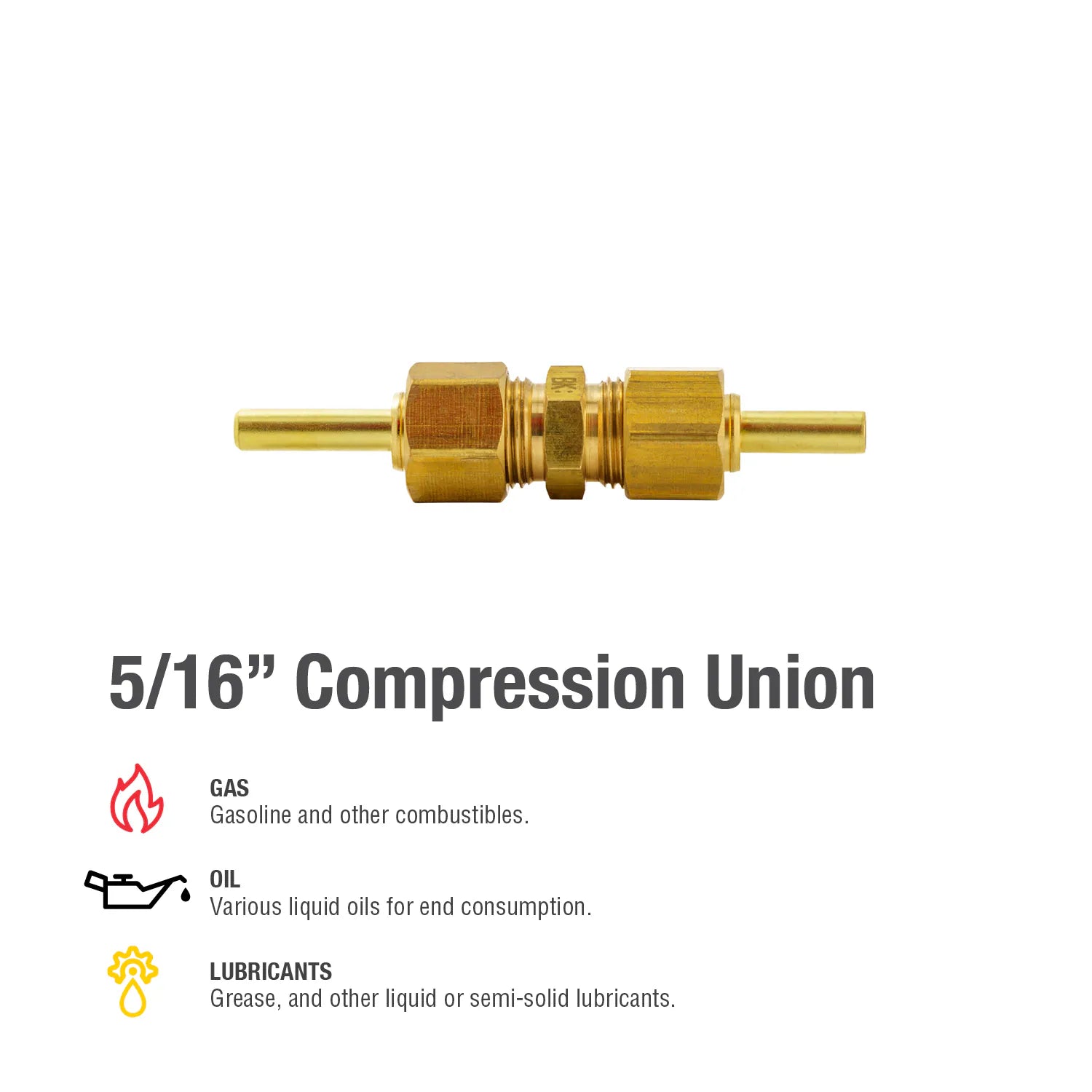 Brass 5/16-In Female X 5/16-In Female Union Fitting