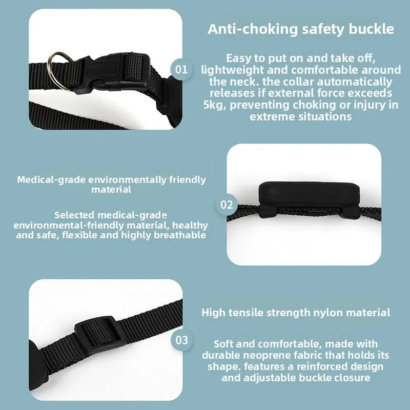 Pet GPS Tracker for Apple Find My App Waterproof Anti-Lost Locator for Dogs Cats Collar Global Real Time Tracking
