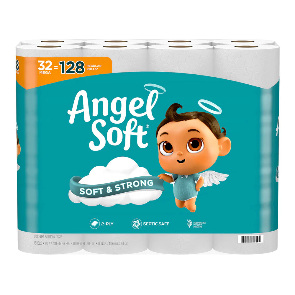 as Mega 16 -Pack 2-Ply Toilet Paper