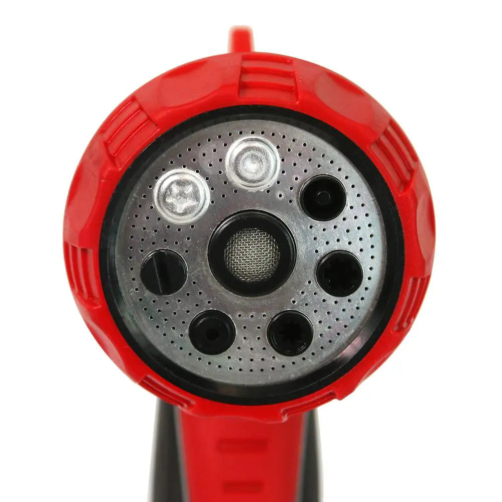 7-Pattern Garden Hose Spray Nozzle with Front Trigger Grip, Threaded Connection Fits Standard Garden Hose