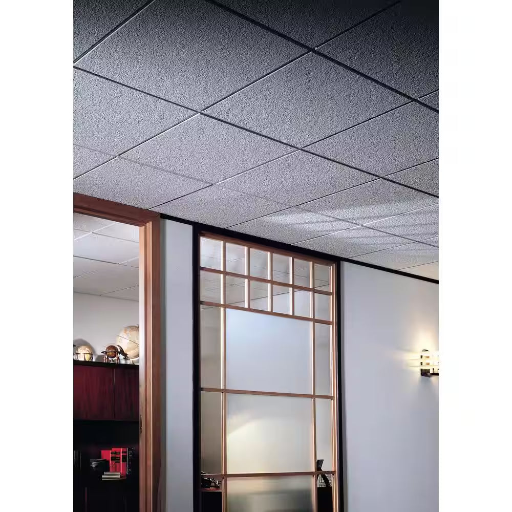 2 Ft. X 2 Ft. Radar Basic White Square Edge Lay-In Ceiling Tile, Case of 4 (16 Sq. Ft.)