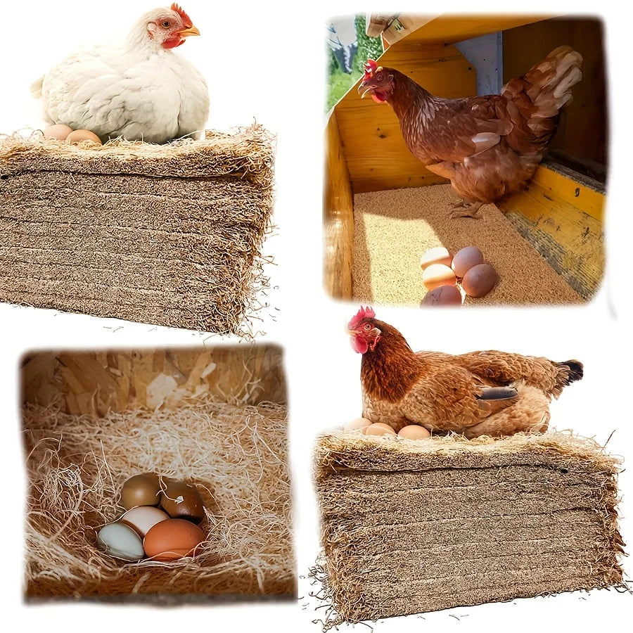10Pcs/1Pc Nesting Liner Nest Box Chicken Mat, Nest Mat Box Liner, Chicken Coop Chicken Mat, Chick Mat Bird Nest Mat Rabbit Mat