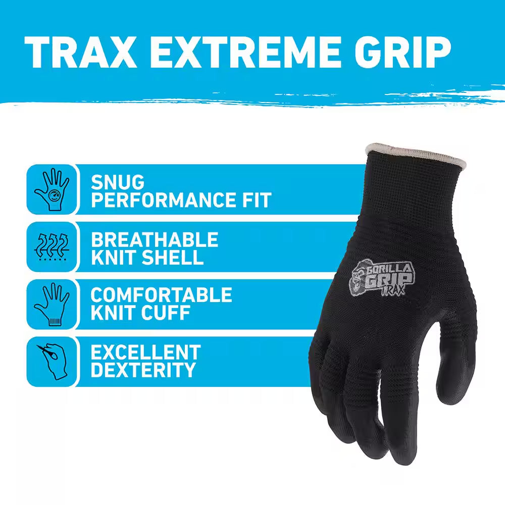 X-Large TRAX Extreme Grip Work Gloves