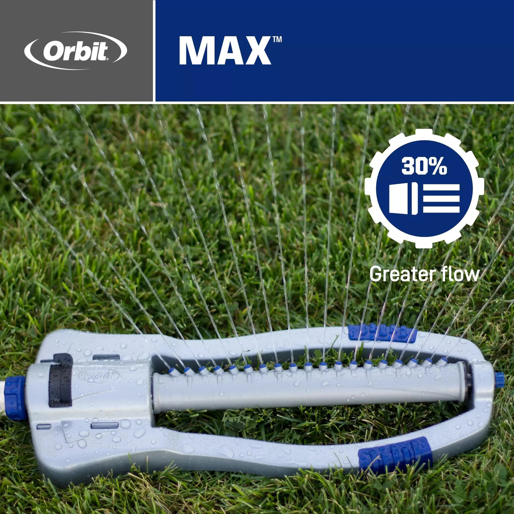 Max 4000-Sq Ft Oscillating Sled Lawn Sprinkler