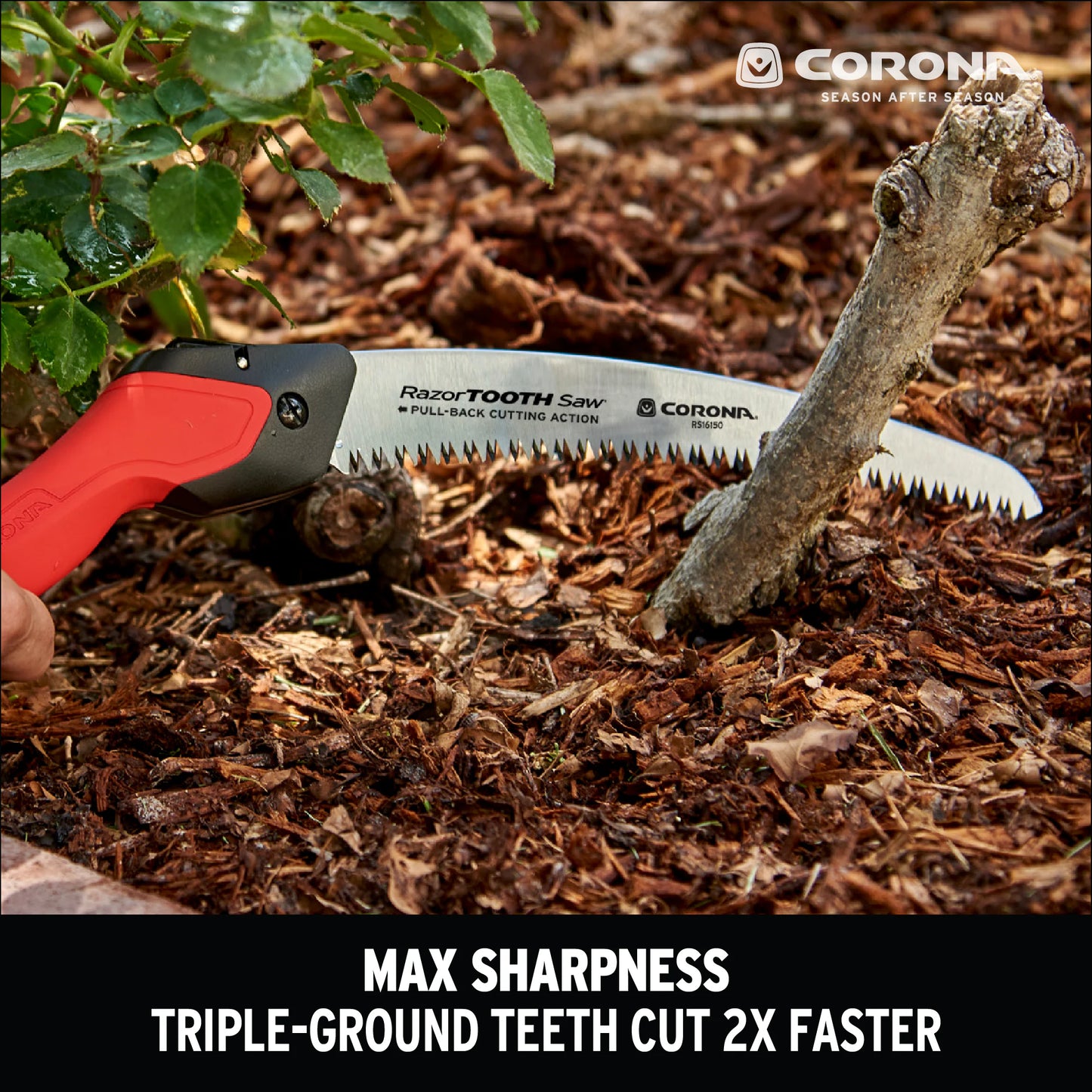 Razortooth 10-In Steel Folding Pruning Saw