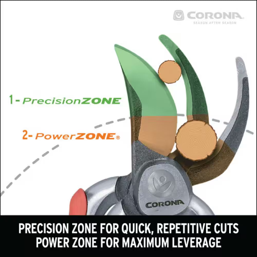 Dualcut 3 In. High Carbon Steel Blade with Full Steel Core Handles Bypass Hand Pruner