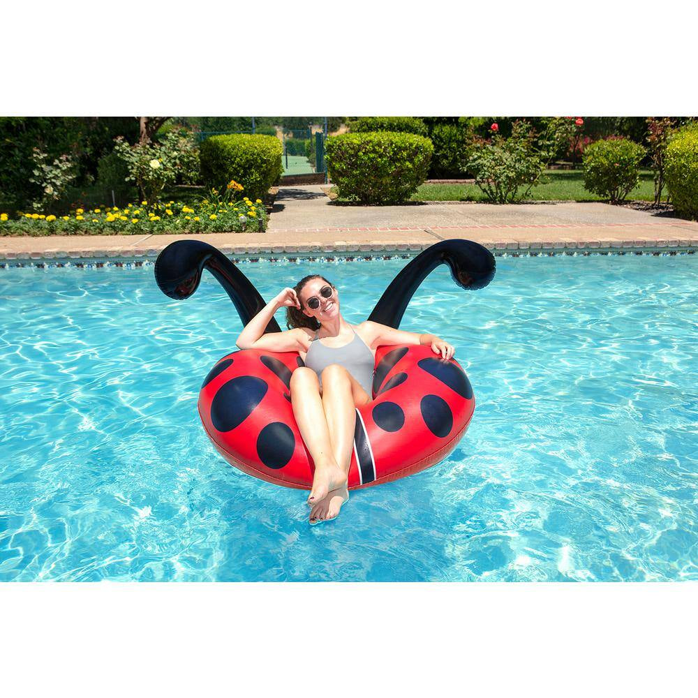 48 In. Lady Bug Party Float Swimming Pool Tube