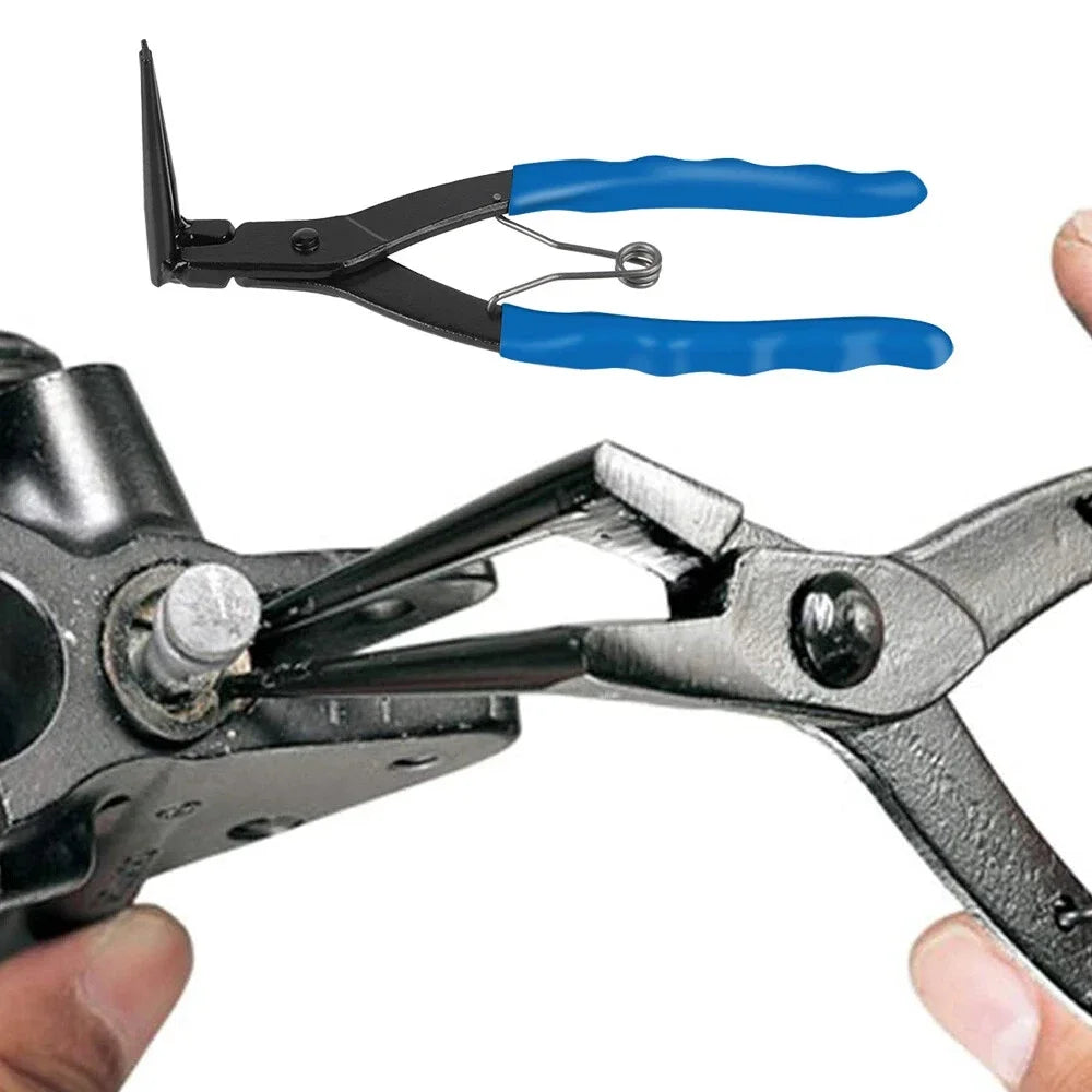 90 Degree Bent Long Nose Snap Ring Pliers Heavy Duty Internal Circlip Remover Auto Garage Repair Tools