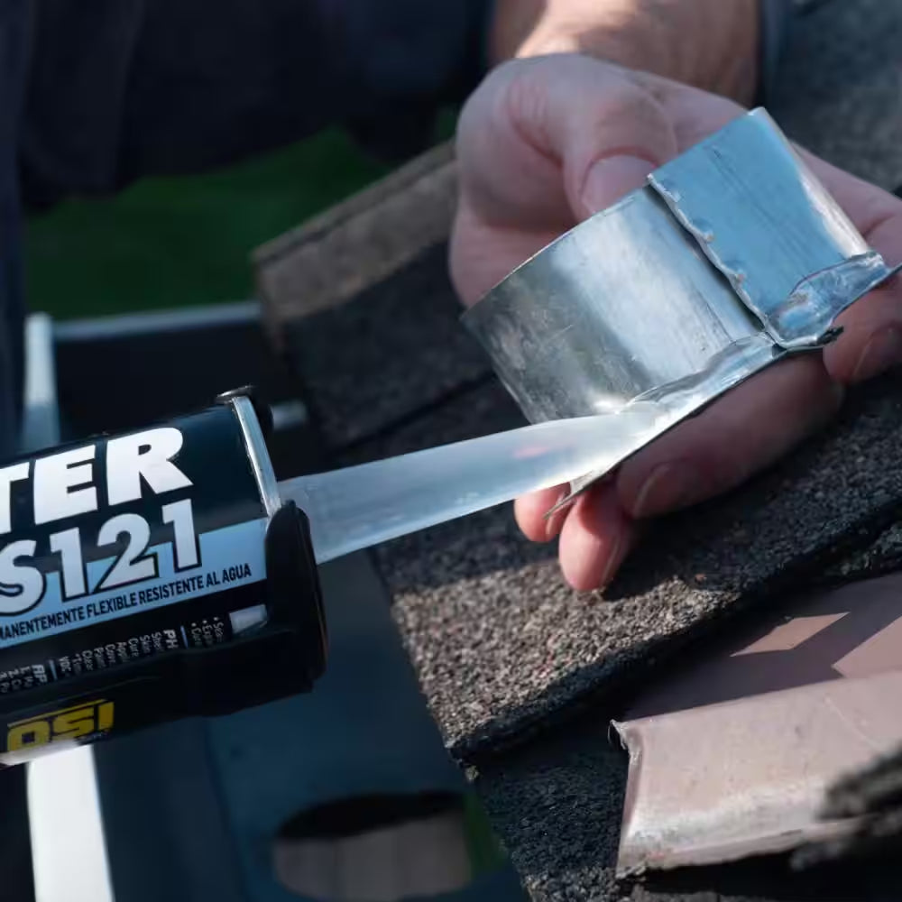 GS121 Paintable 10 Oz. Clear Solvent for Gutters Caulk Sealant