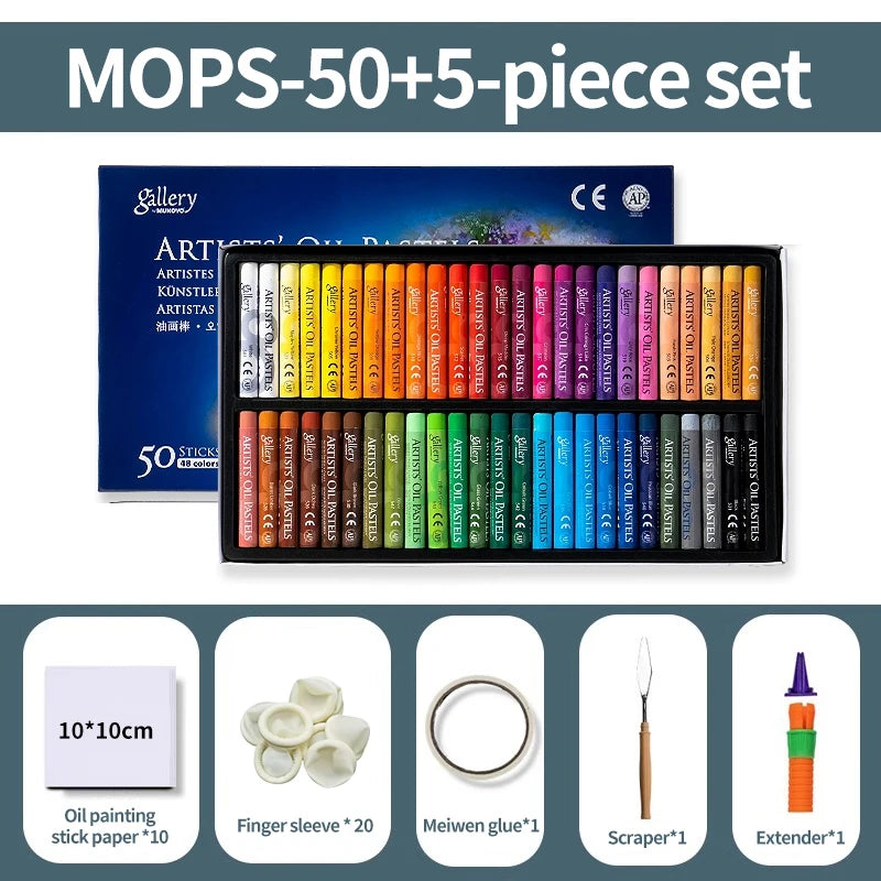 MUNGYO Artist Soft Oil Pastel Set Professional Painting Drawing Graffiti Art Crayons Washable Non Toxic Art Supply 12/25/50Color