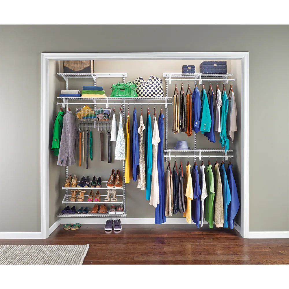 Superslide White Metal Closet Rod 72-In X 0.63-In