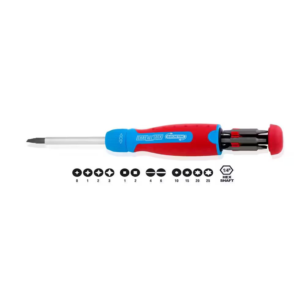 13 N' 1 Racheting Screwdriver, CODE BLUE at Grip