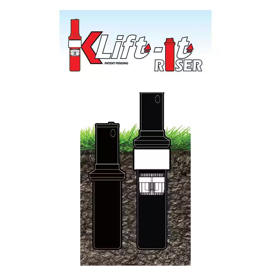 Klift Rotor Sprinkler Riser 2 In. Coupler-Riser-Check Valve Fits Hunter, Orbit, K-Rain (5 Pack)