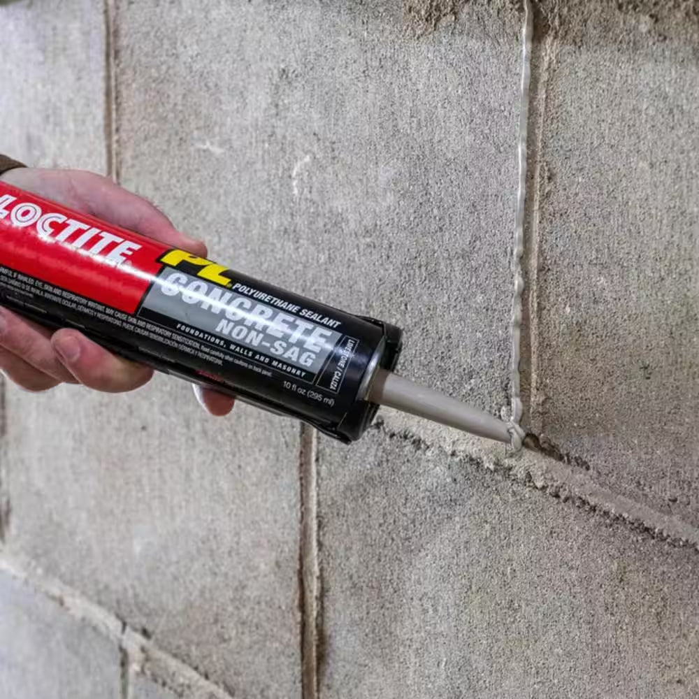 PL S10 10 Oz. Gray Concrete Crack and Masonry Polyurethane Sealant (2-Pack)